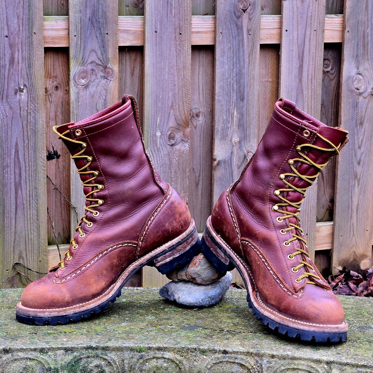 Photo by Zeonic on February 1, 2025 of the Wesco Jobmaster in Seidel Red Dog Oil Tan.