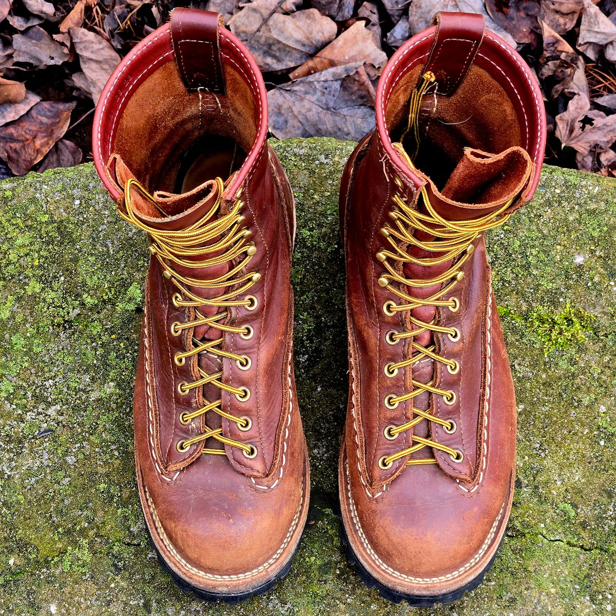 Photo by Zeonic on February 1, 2025 of the Wesco Jobmaster in Seidel Red Dog Oil Tan.