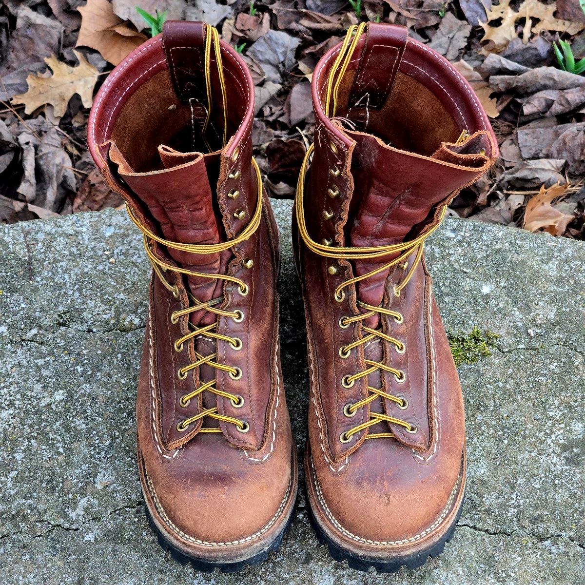 Photo by Zeonic on March 2, 2025 of the Wesco Jobmaster in Seidel Red Dog Oil Tan.