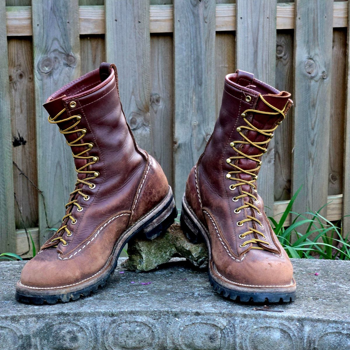 Photo by Zeonic on April 2, 2025 of the Wesco Jobmaster in Seidel Red Dog Oil Tan.