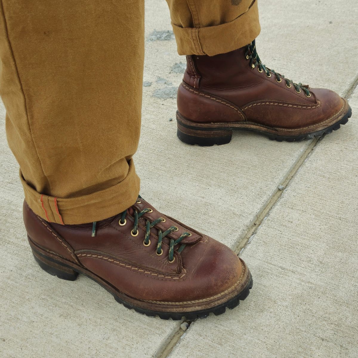 Photo by Zeonic on August 12, 2025 of the Wesco Jobmaster in Seidel Red Dog Oil Tan.