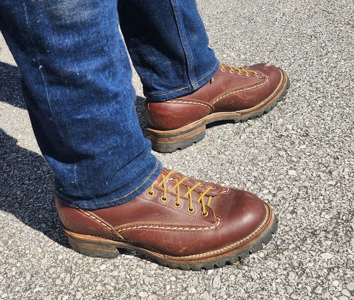 Photo by Zeonic on October 9, 2024 of the Wesco Jobmaster in Seidel Red Dog Oil Tan.
