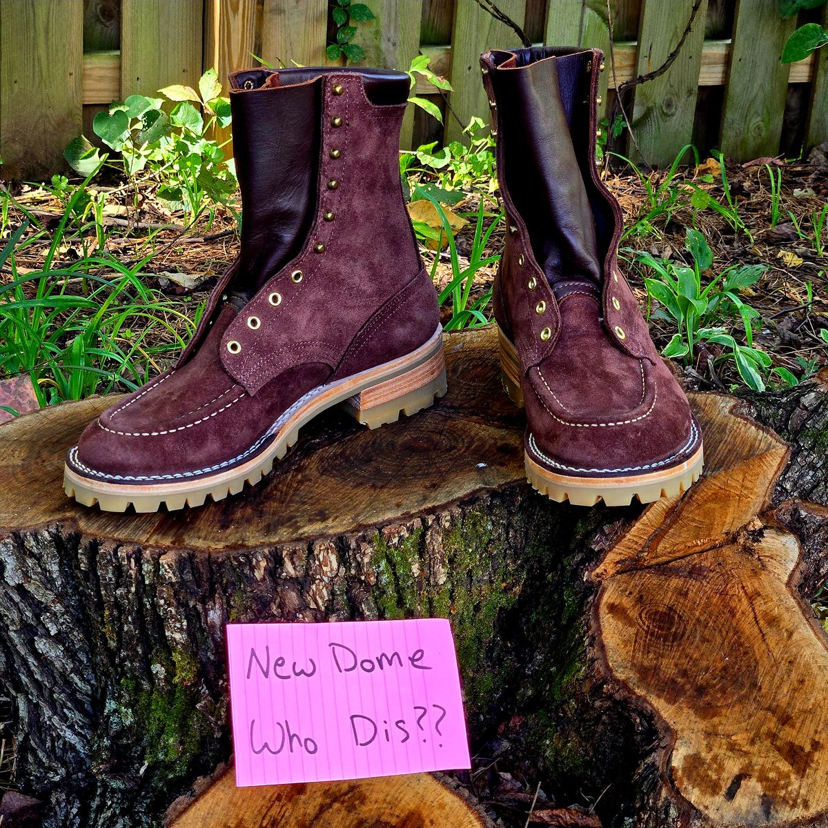 Photo by Zeonic on October 1, 2025 of the Nicks Moc Toe in 64 Mahogany.