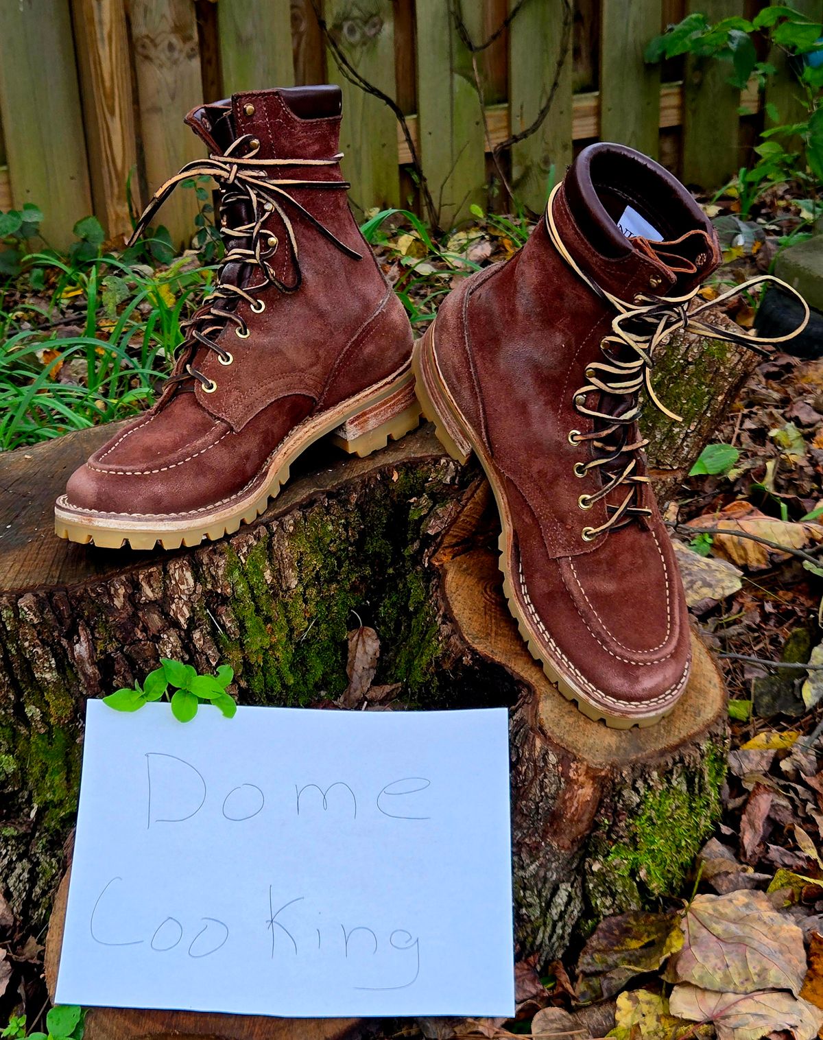 Photo by Zeonic on November 1, 2025 of the Nicks Moc Toe in 64 Mahogany.