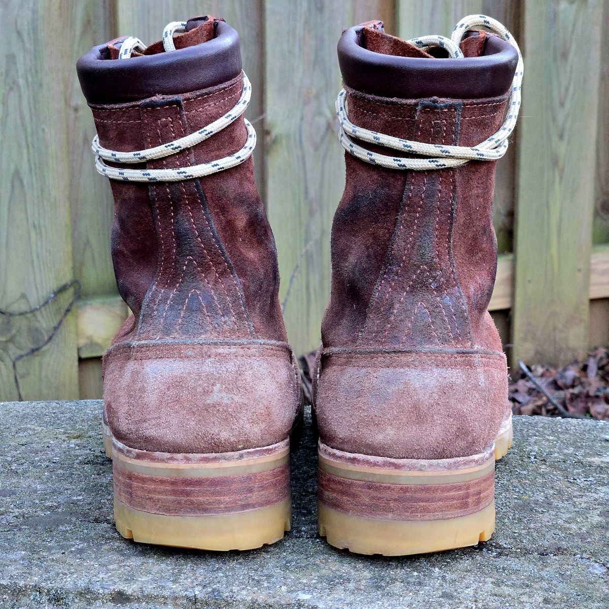 Photo by Zeonic on January 1, 2026 of the Nicks Moc Toe in 64 Mahogany.