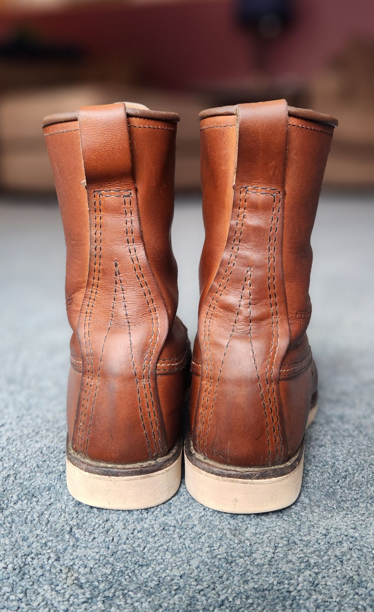 Photo by Longshot on March 5, 2024 of the Red Wing 8-Inch Classic Moc in S.B. Foot Oro-Iginal.