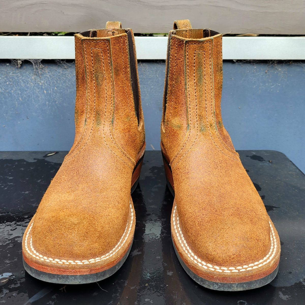 Photo by ericawjc on December 5, 2025 of the Nicks Heritage Chelsea in Nicks / Seidel 1964 Monarch Roughout.