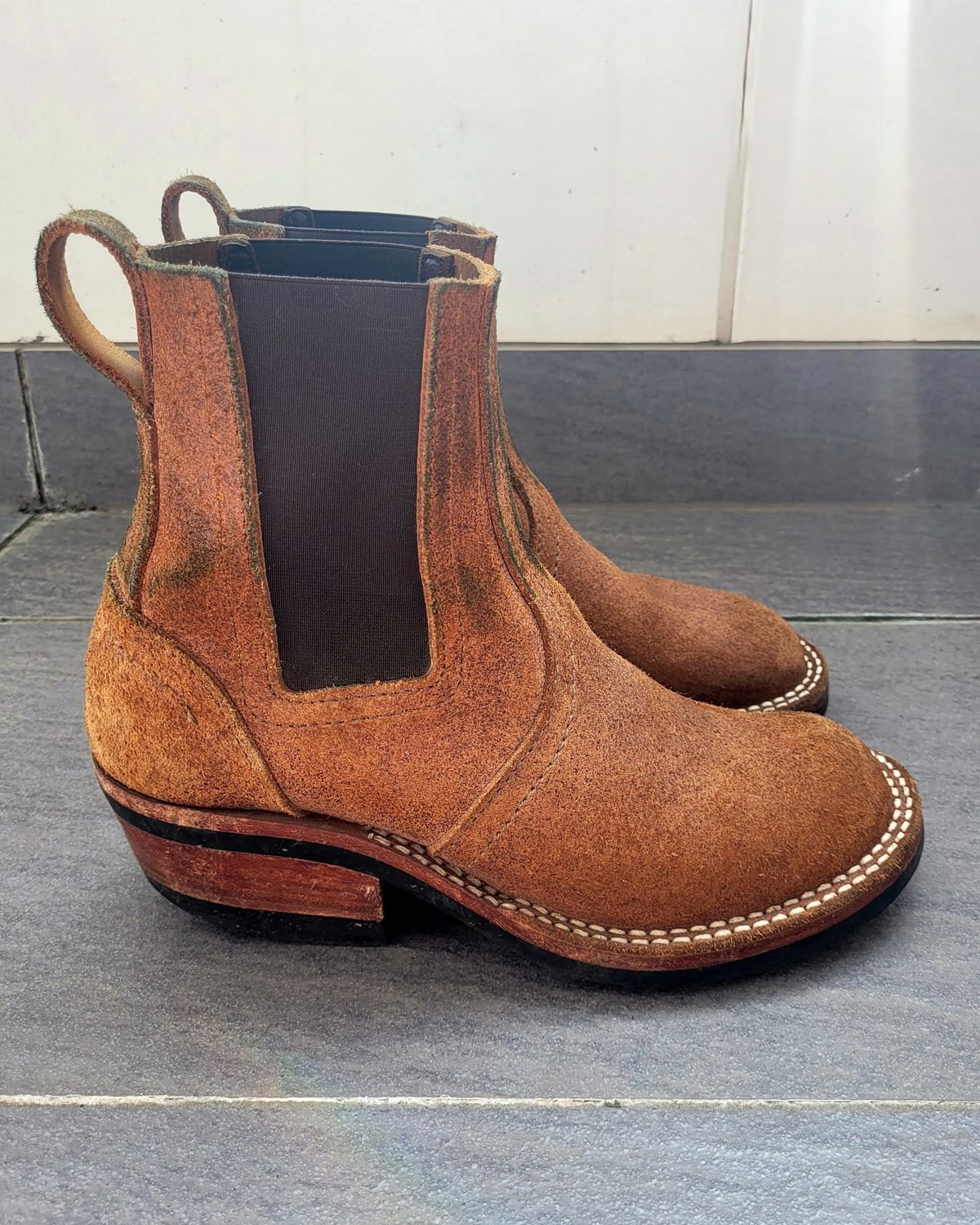 Photo by ericawjc on March 6, 2026 of the Nicks Heritage Chelsea in Nicks / Seidel 1964 Monarch Roughout.