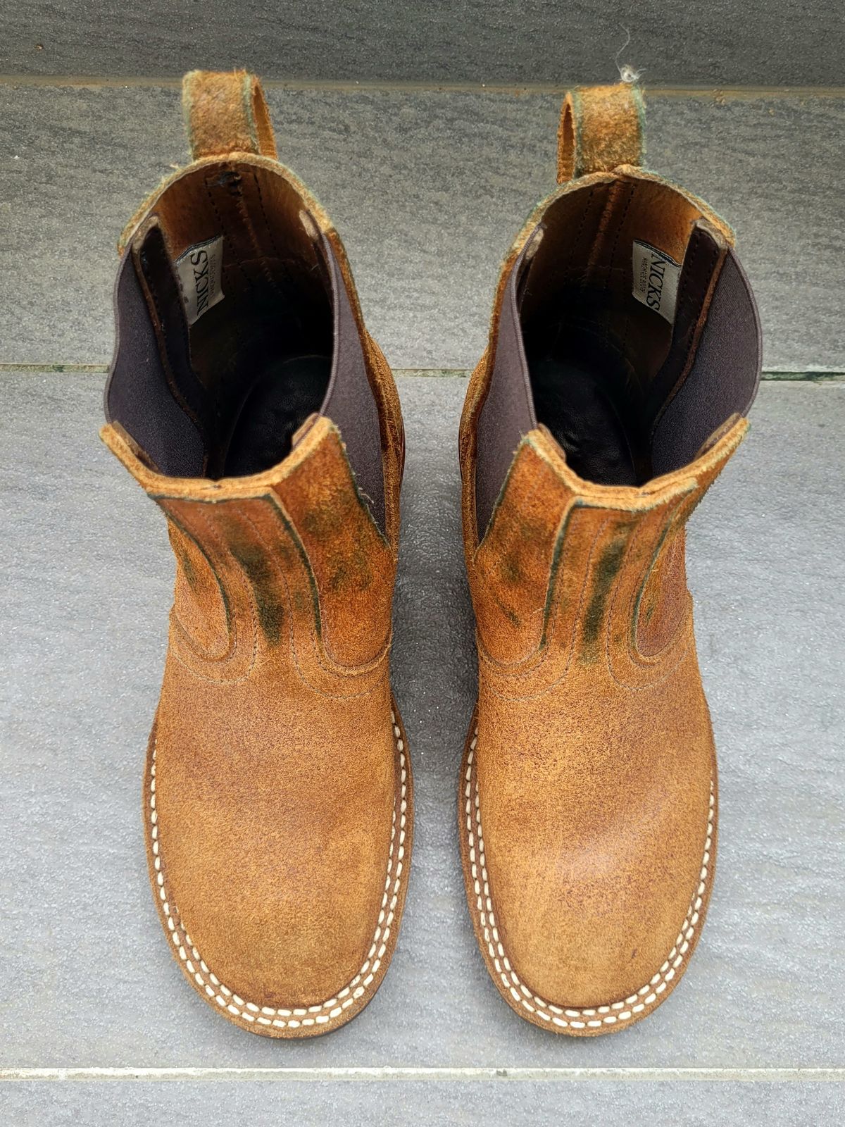 Photo by ericawjc on March 6, 2026 of the Nicks Heritage Chelsea in Nicks / Seidel 1964 Monarch Roughout.