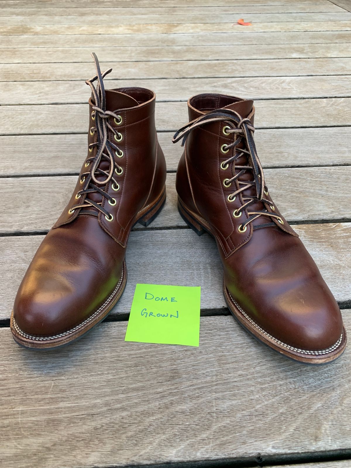 Photo by bwbullard on November 8, 2023 of the Viberg Service Boot in Horween Brown Chromexcel.