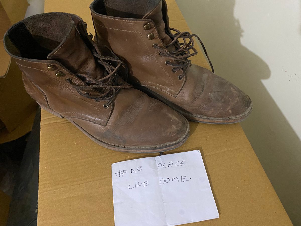Photo by iPradeep on November 5, 2022 of the Blkbrd Shoemaker Rudiger Service Boot in Horween Natural Chromexcel.