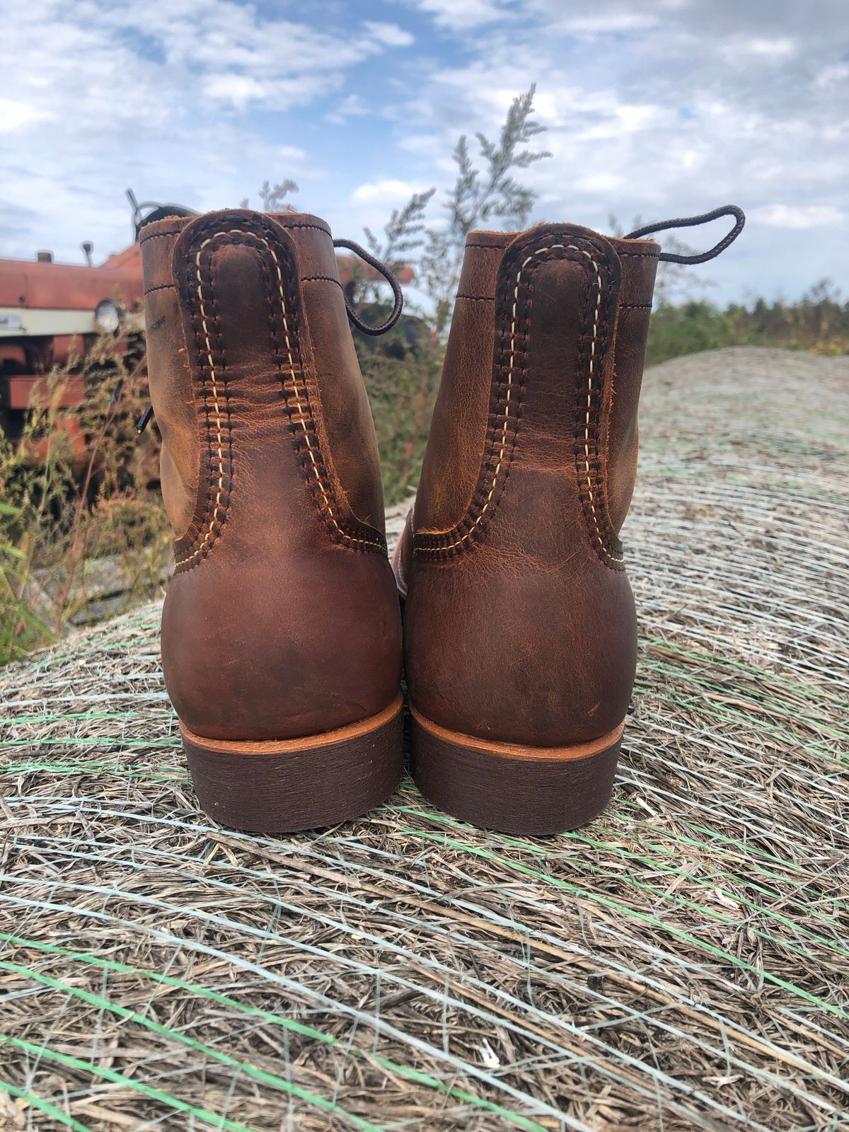 Photo by Hoov on October 2, 2022 of the Red Wing Iron Ranger in S.B. Foot Copper Rough and Tough.