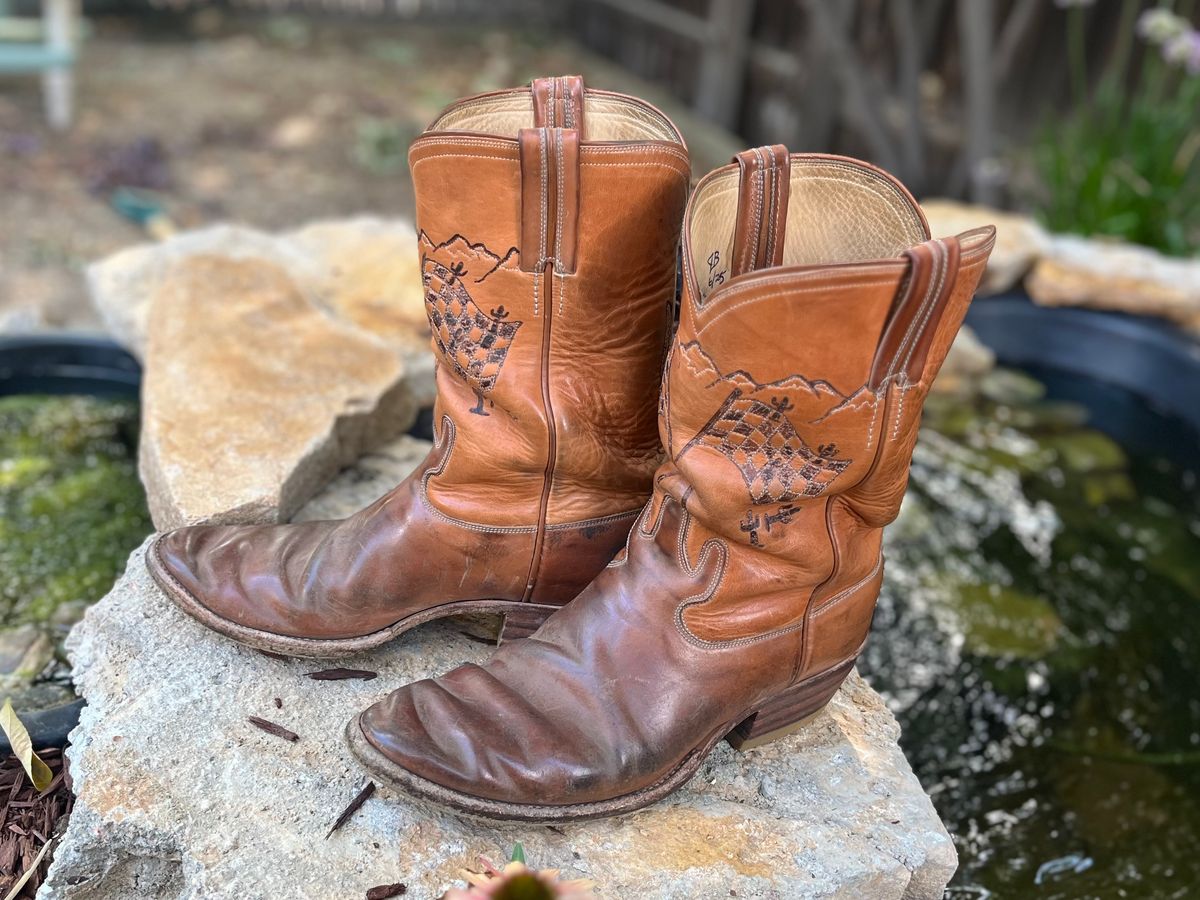 Photo by blinkerfluid on August 22, 2025 of the J.B. Custom Leather J Toe in Horween Natural Shell Cordovan.