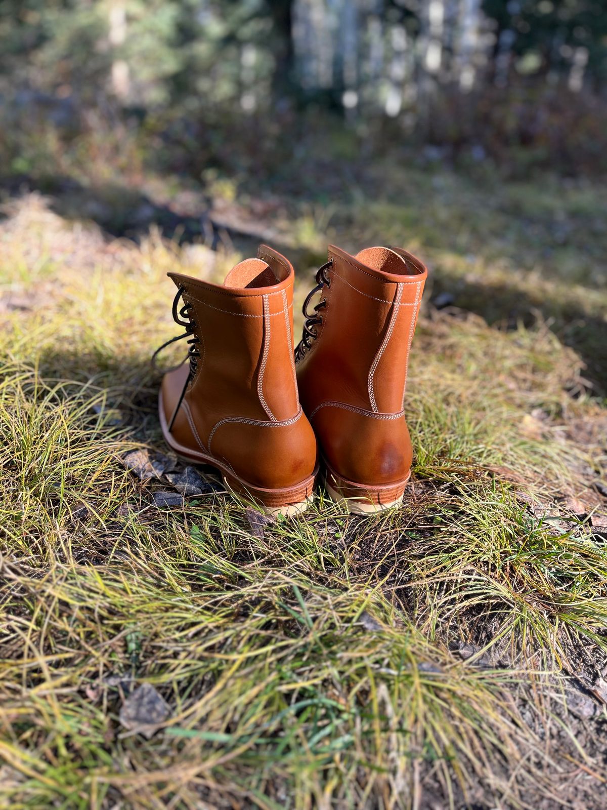 Photo by blinkerfluid on October 2, 2023 of the Onderhoud SVC02 Packer Boot in Badalassi Carlo Cognac Minerva.