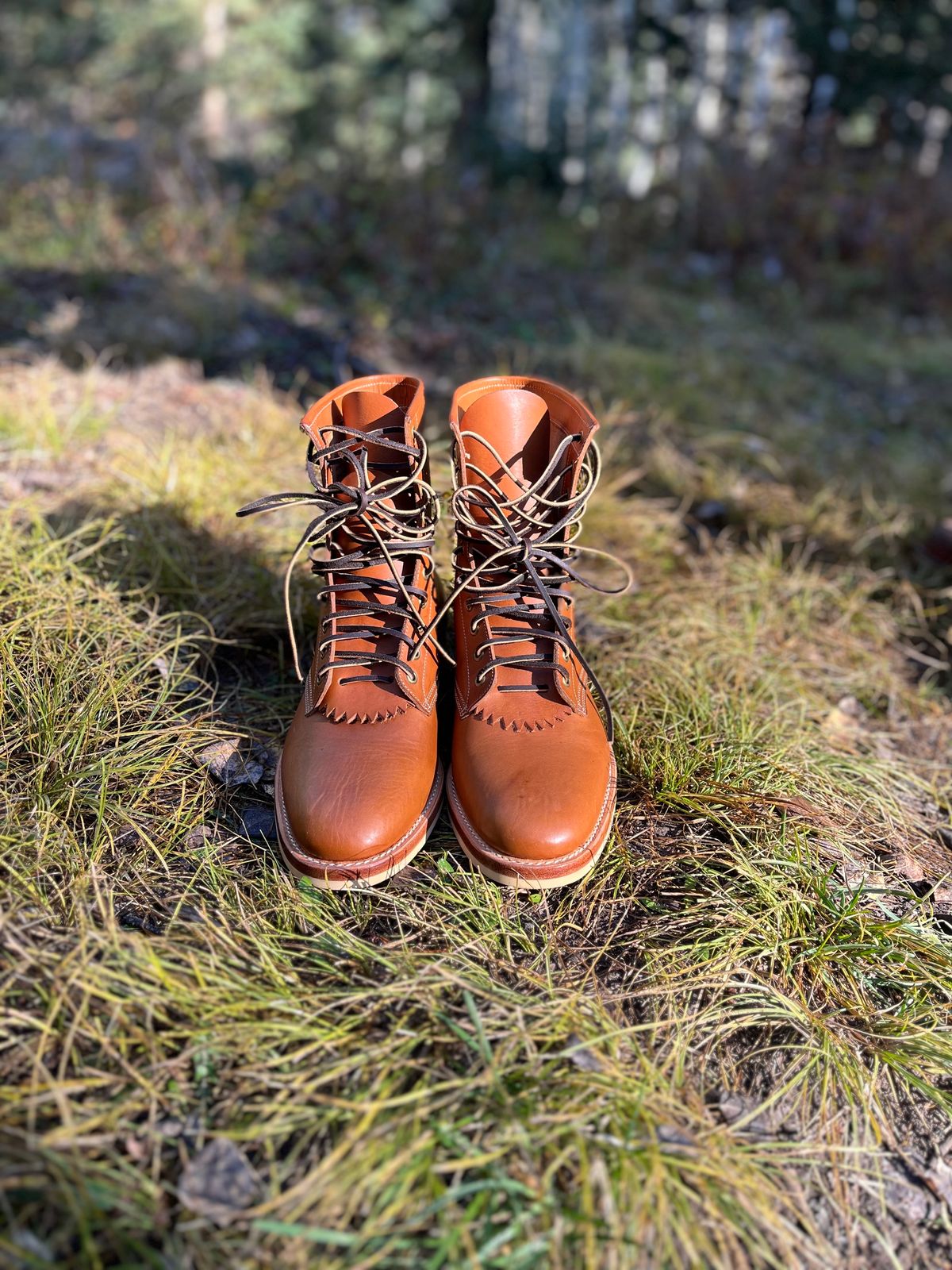 Photo by blinkerfluid on October 2, 2023 of the Onderhoud SVC02 Packer Boot in Badalassi Carlo Cognac Minerva.