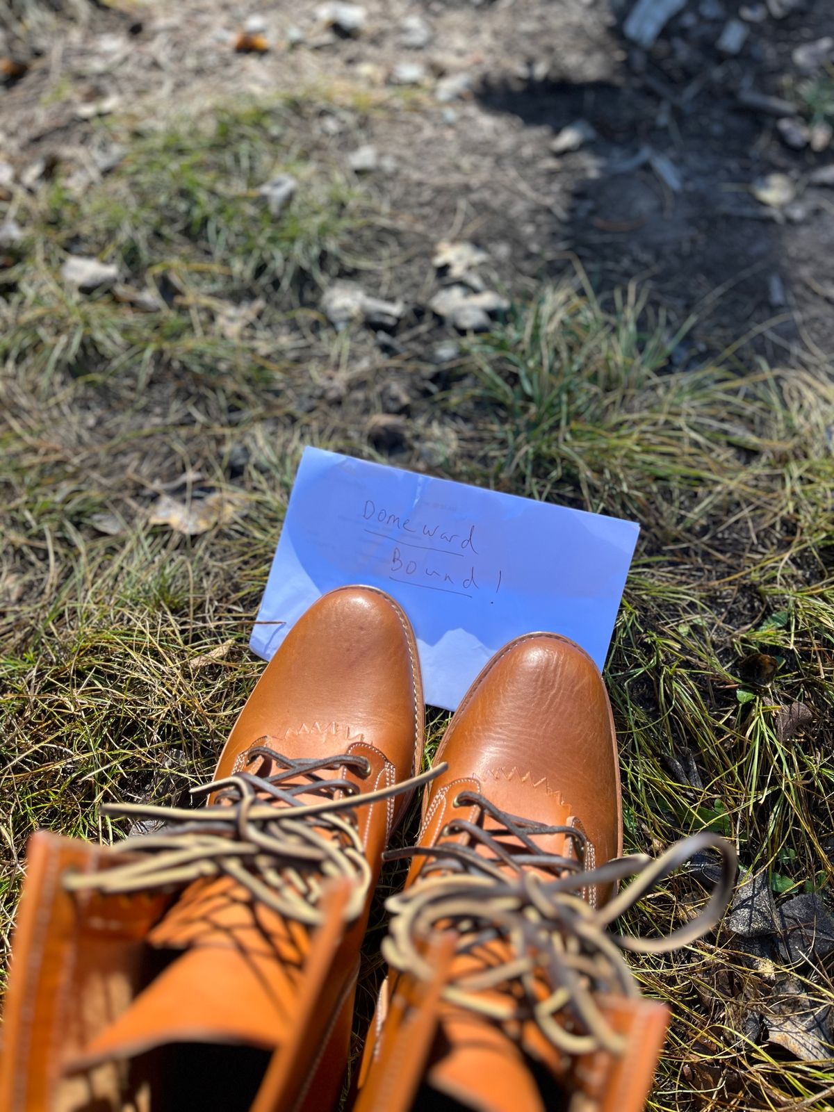 Photo by blinkerfluid on October 2, 2023 of the Onderhoud SVC02 Packer Boot in Badalassi Carlo Cognac Minerva.