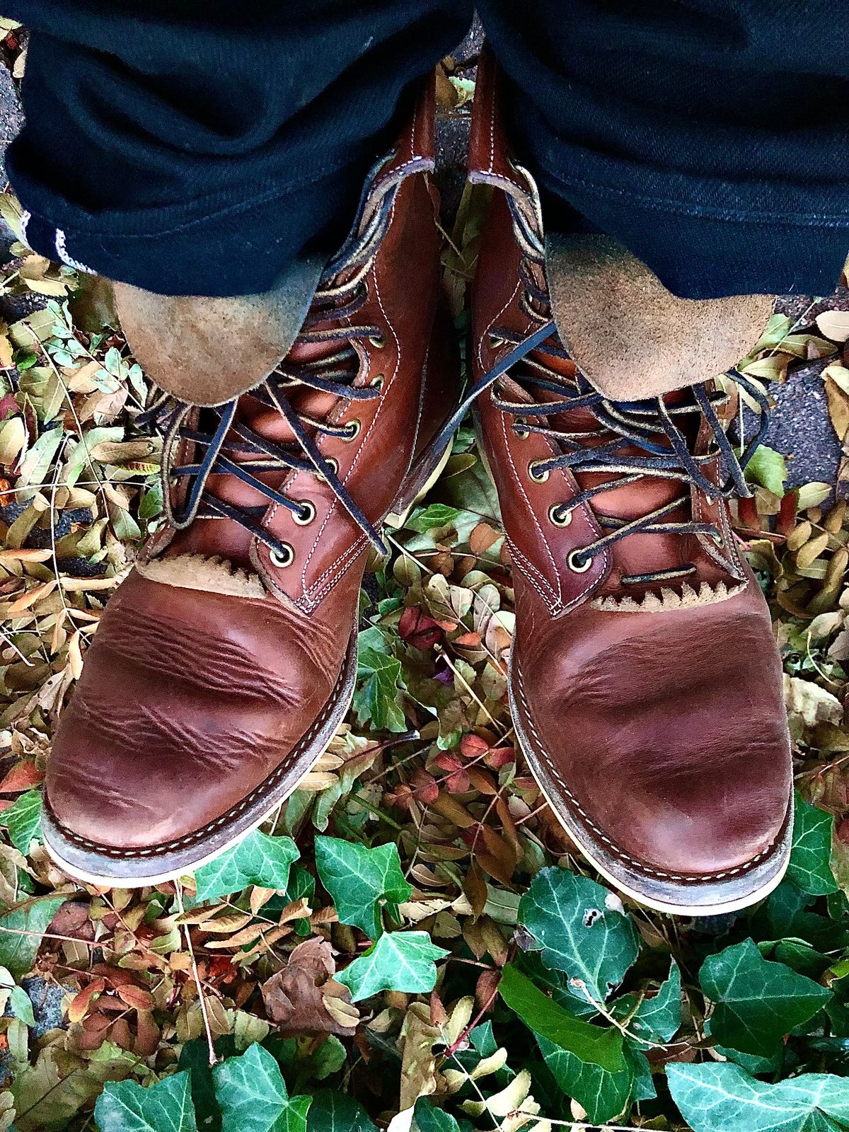 Photo by blinkerfluid on November 19, 2023 of the Onderhoud SVC02 Packer Boot in Badalassi Carlo Cognac Minerva.
