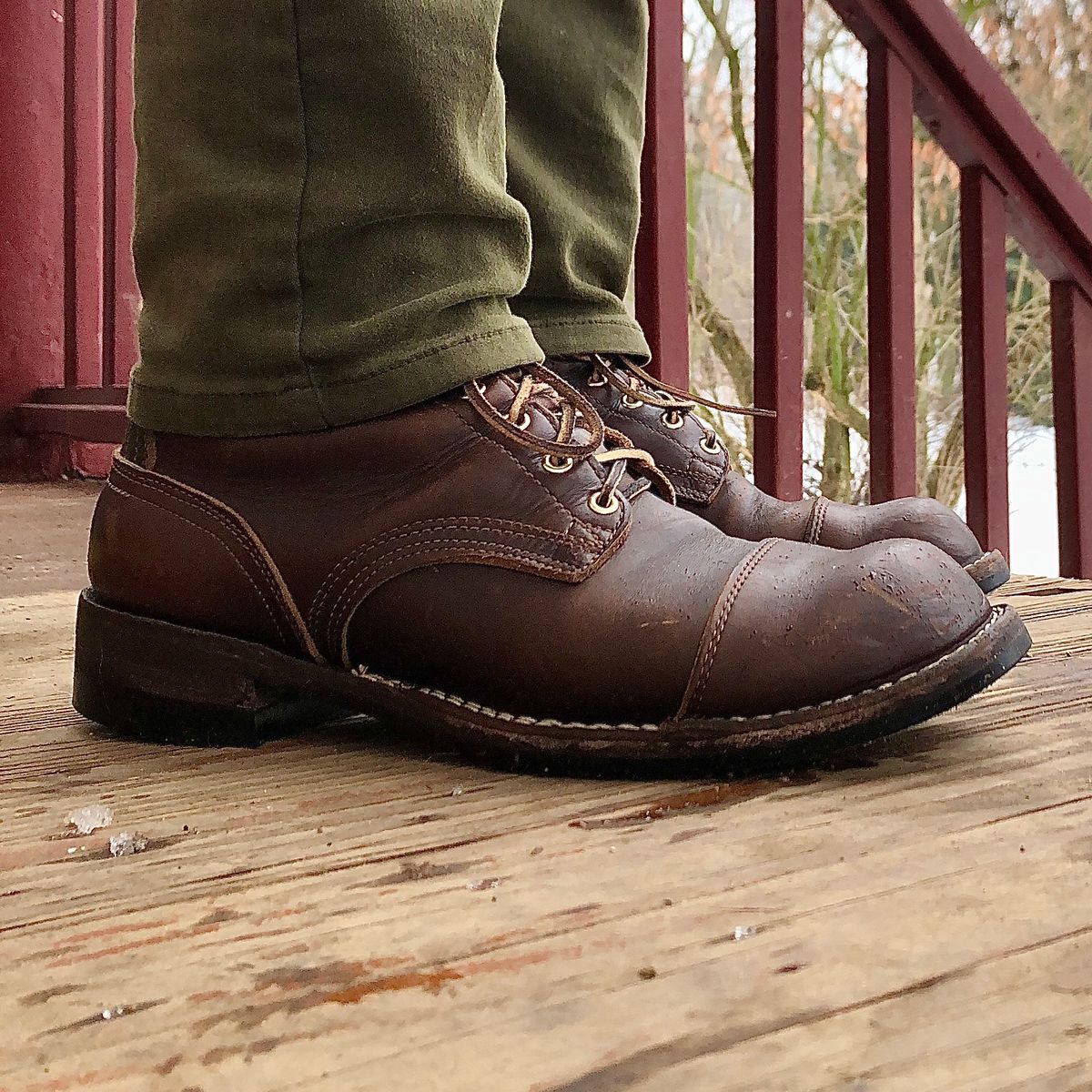 Photo by Beachy on January 24, 2024 of the Nicks Officer in Horween Brown Chromexcel.