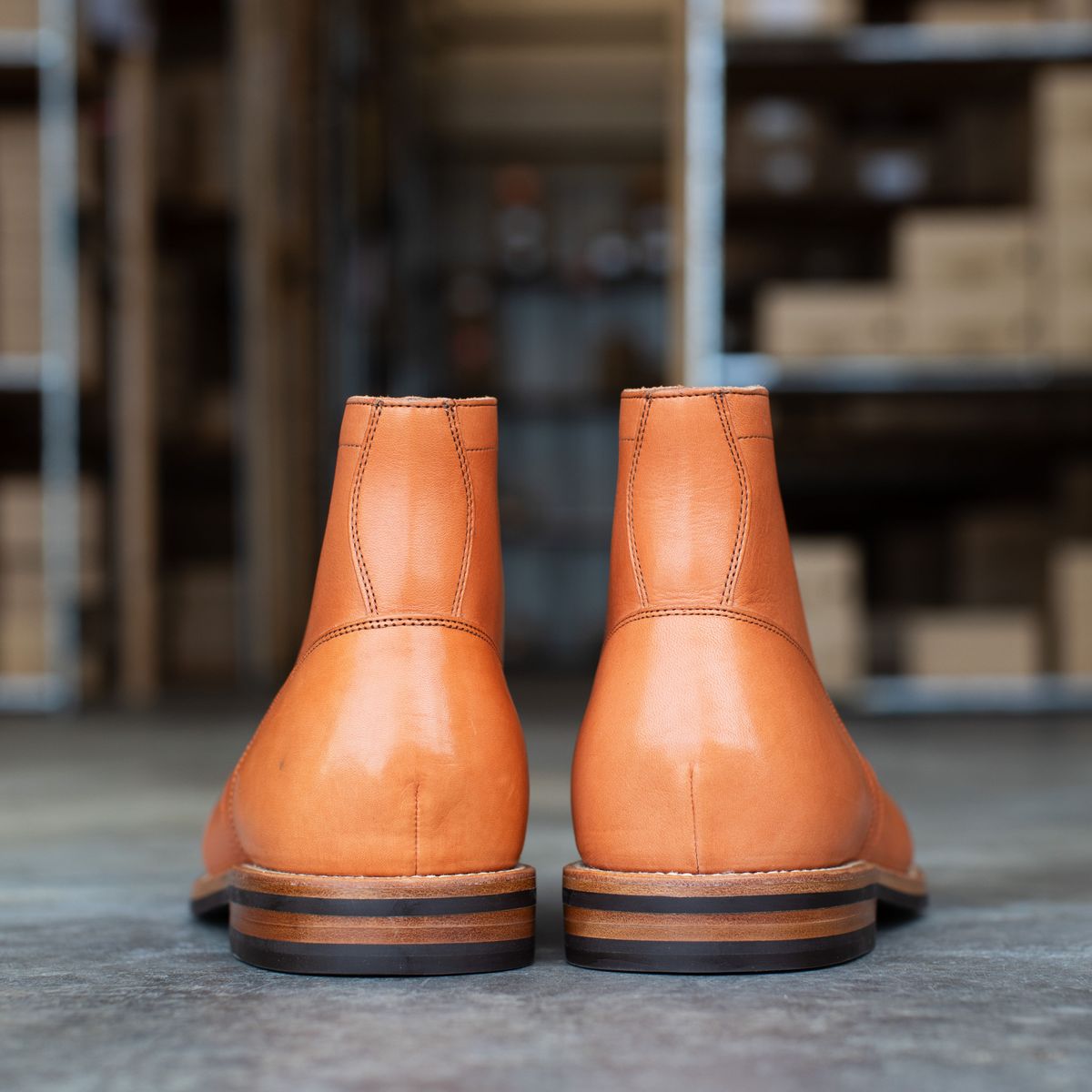 Photo by MikeLikesBoots on October 1, 2025 of the Grant Stone Diesel Boot in Horween Tan Essex.