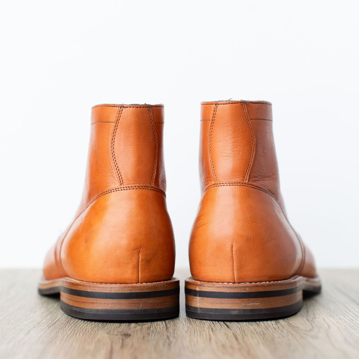 Photo by MikeLikesBoots on December 3, 2025 of the Grant Stone Diesel Boot in Horween Tan Essex.