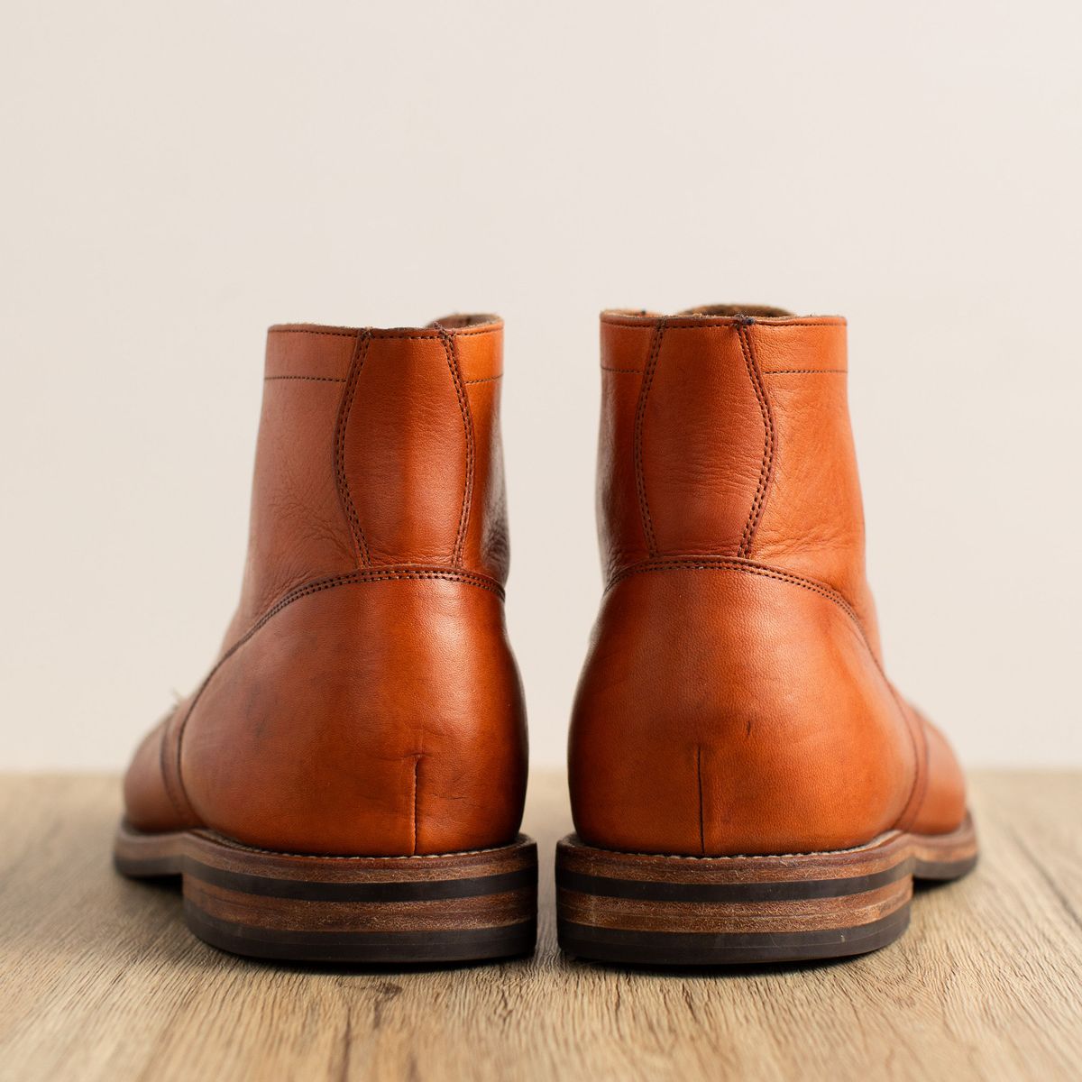 Photo by MikeLikesBoots on February 2, 2026 of the Grant Stone Diesel Boot in Horween Tan Essex.