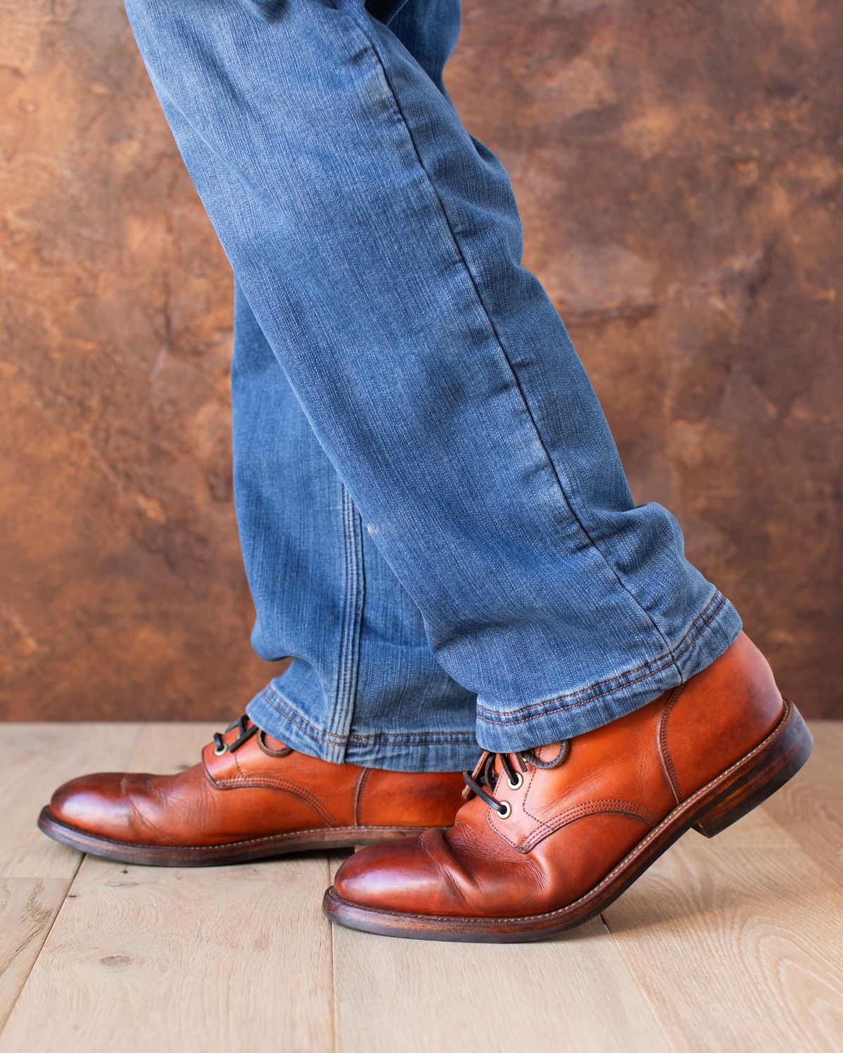 Photo by MikeLikesBoots on March 1, 2026 of the Grant Stone Diesel Boot in Horween Tan Essex.