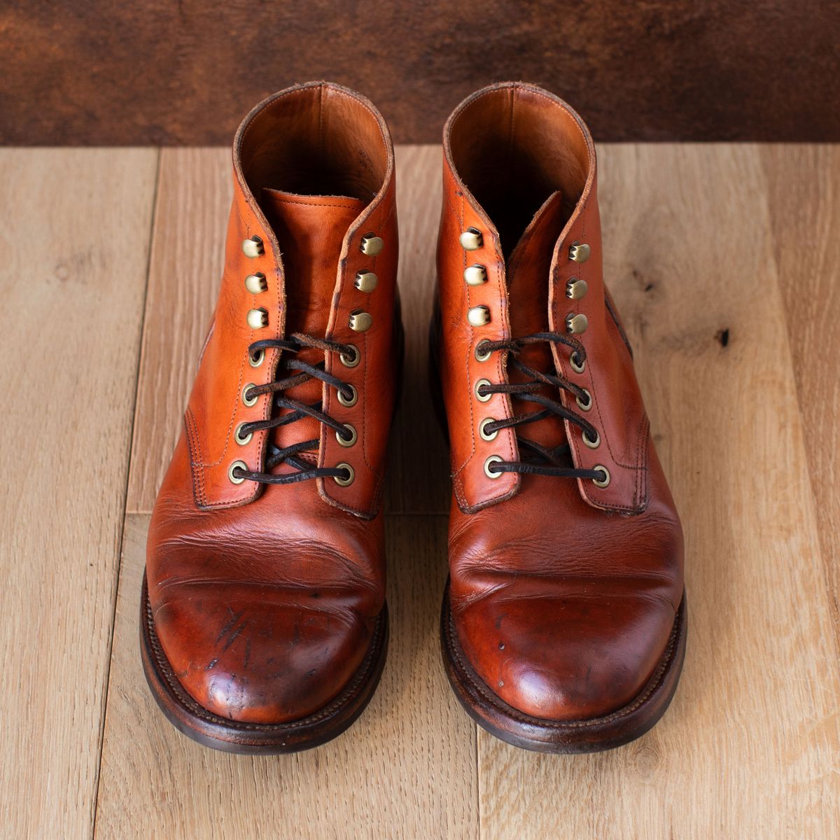 Photo by MikeLikesBoots on March 1, 2026 of the Grant Stone Diesel Boot in Horween Tan Essex.