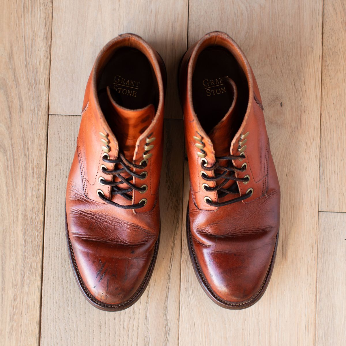 Photo by MikeLikesBoots on March 1, 2026 of the Grant Stone Diesel Boot in Horween Tan Essex.