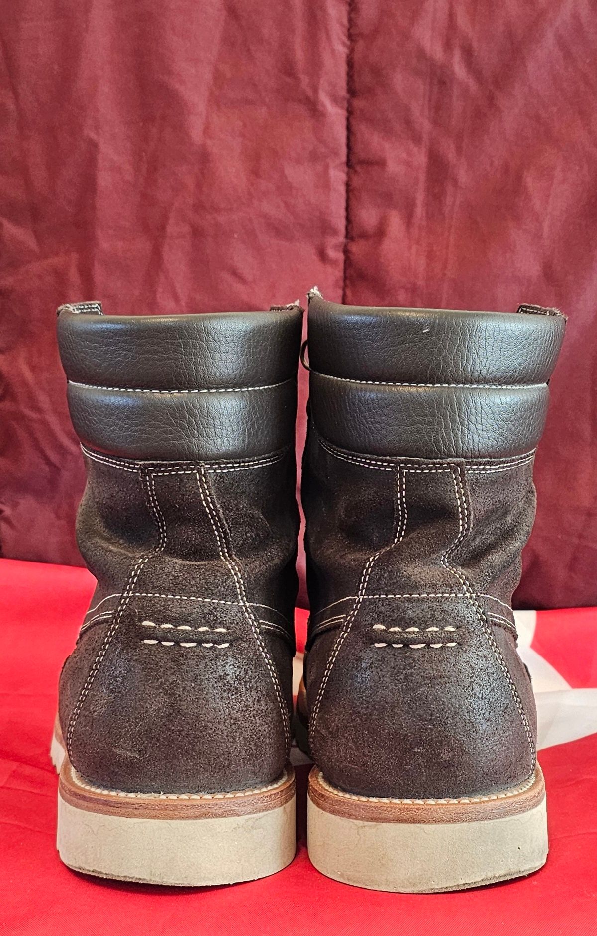 Photo by Spoon on February 4, 2024 of the Grant Stone Field Boot in C.F. Stead Earth Waxy Commander Suede.