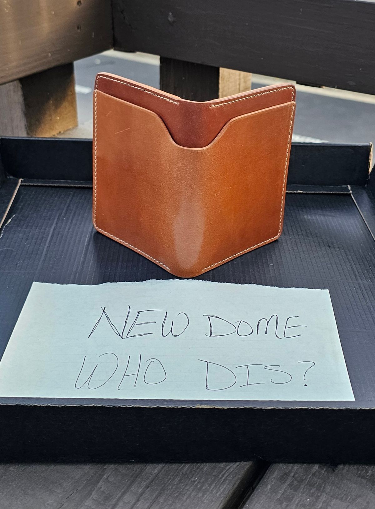Photo by Spoon on October 3, 2025 of the Ashland Leather Company Fat Herbie in Horween Natural Shell Cordovan.