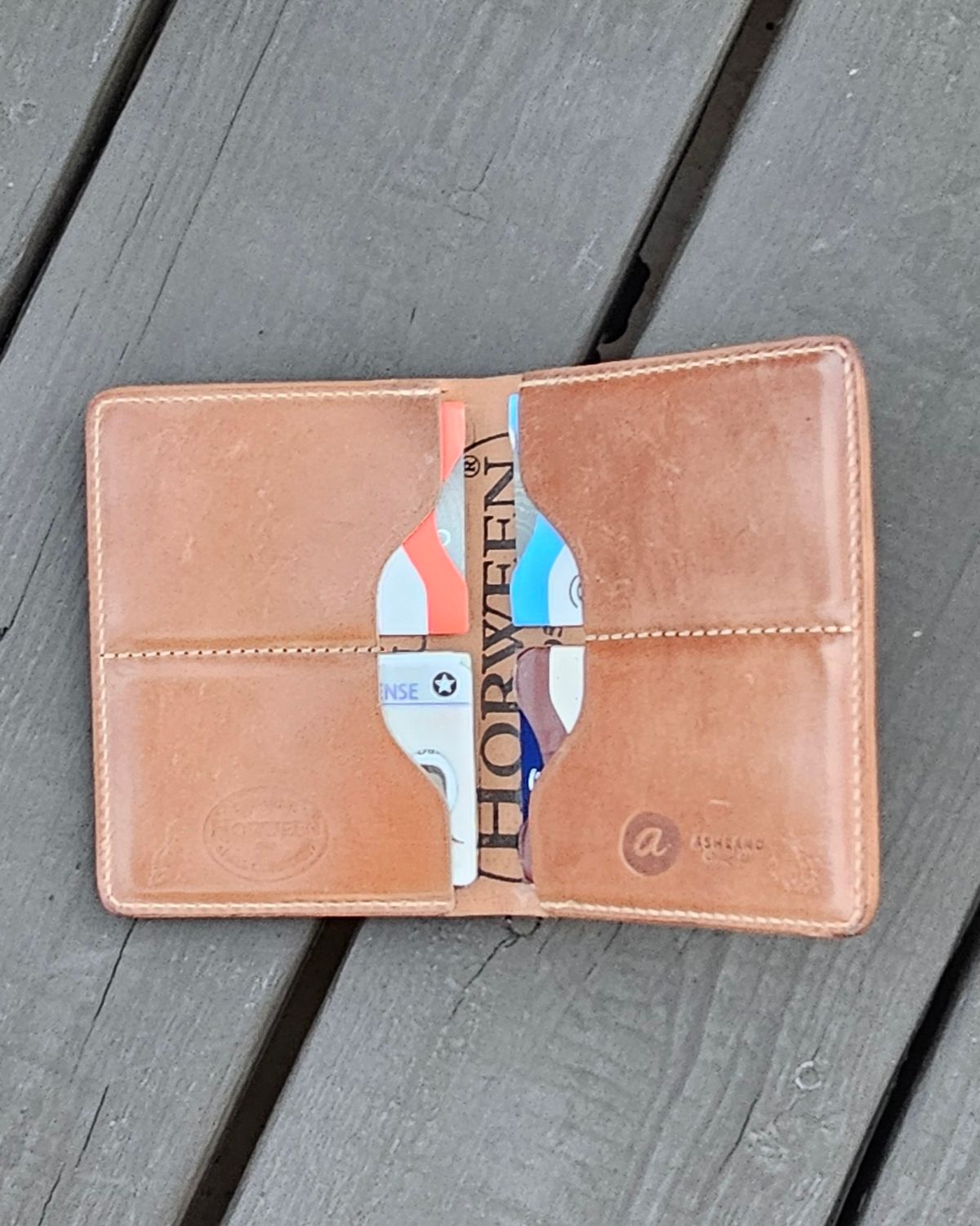 Photo by Spoon on November 4, 2025 of the Ashland Leather Company Fat Herbie in Horween Natural Shell Cordovan.