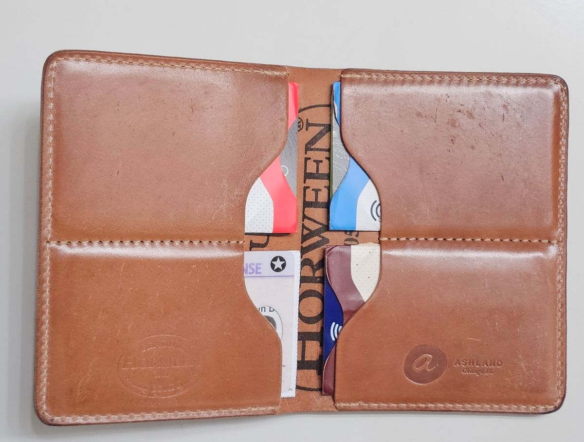 Photo by Spoon on December 5, 2025 of the Ashland Leather Company Fat Herbie in Horween Natural Shell Cordovan.