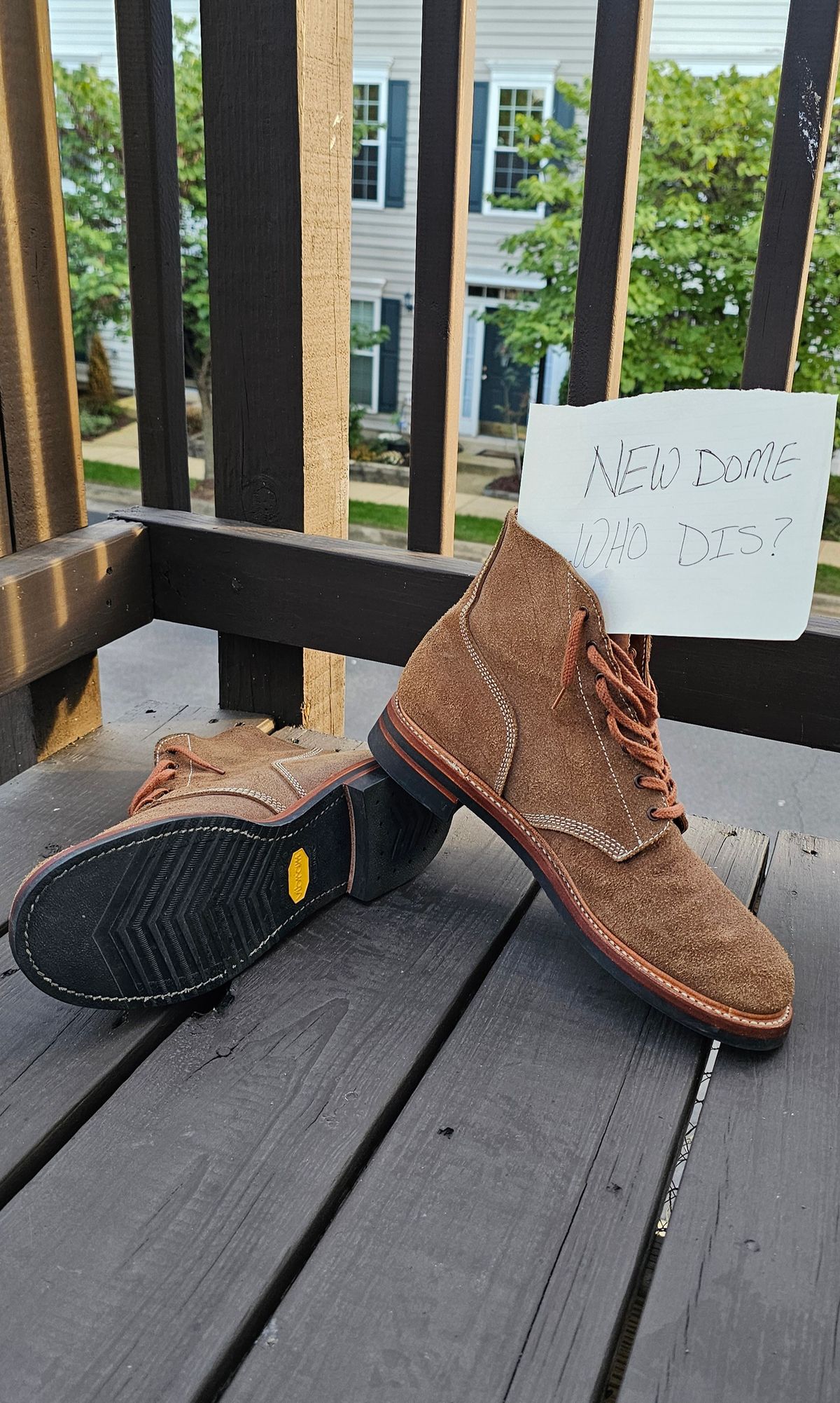 Photo by Spoon on October 3, 2025 of the John Lofgren M-43 Service Shoes in Horween Natural Chromexcel Roughout.