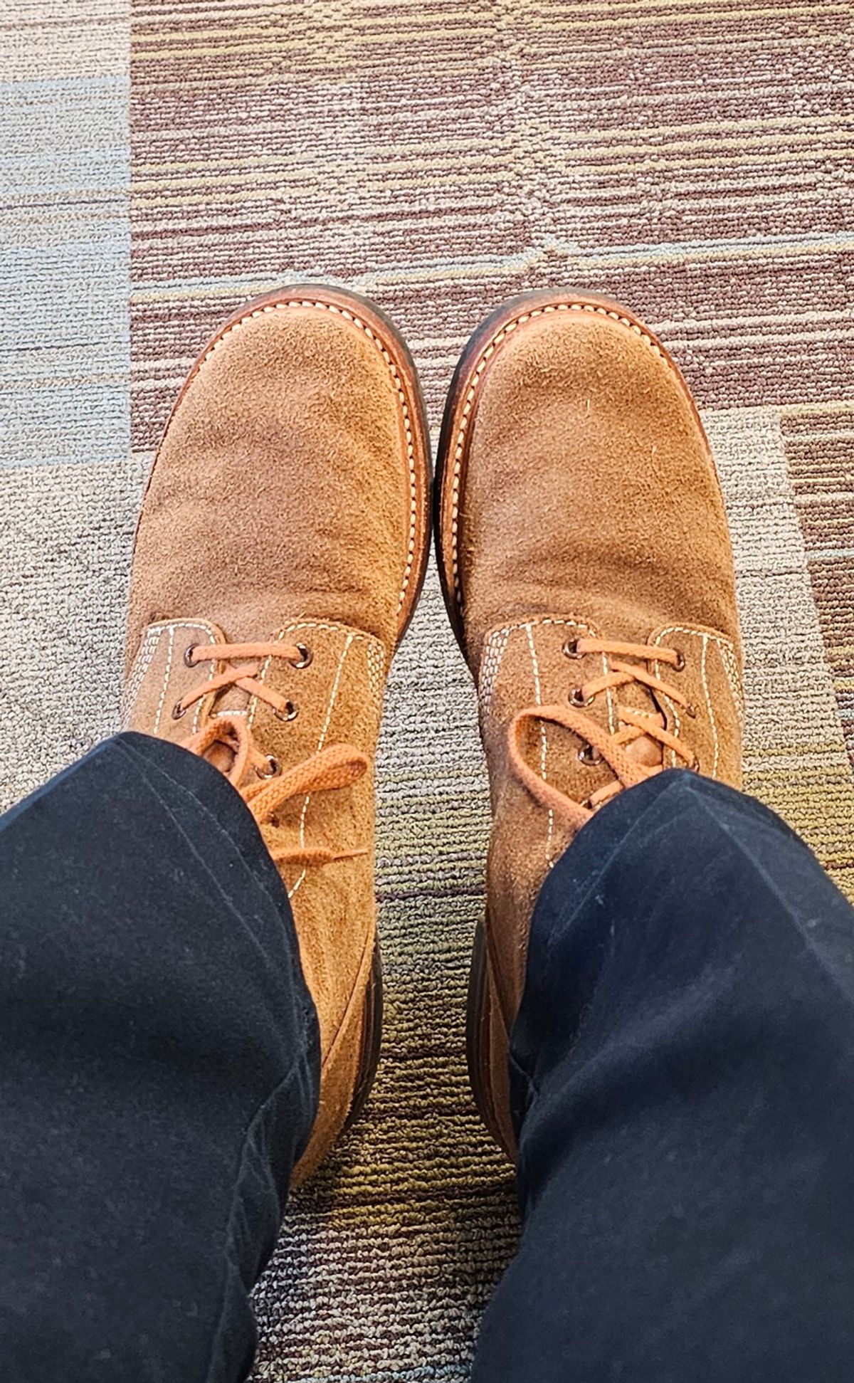 Photo by Spoon on March 4, 2026 of the John Lofgren M-43 Service Shoes in Horween Natural Chromexcel Roughout.