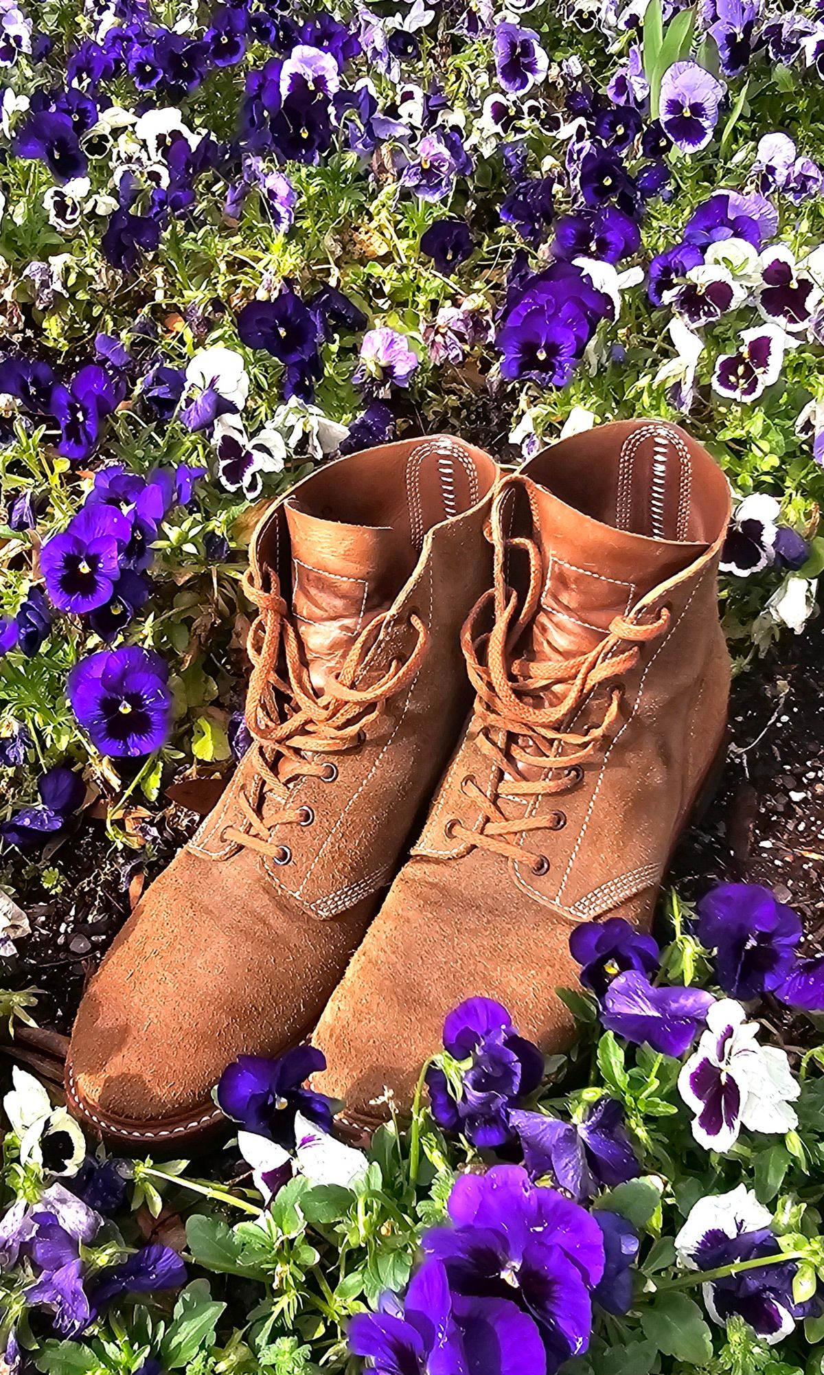 Photo by Spoon on April 5, 2026 of the John Lofgren M-43 Service Shoes in Horween Natural Chromexcel Roughout.