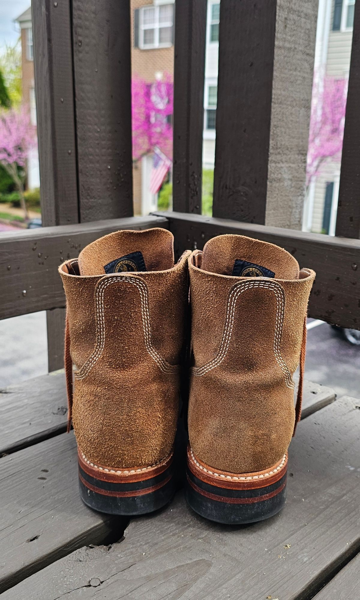 Photo by Spoon on April 5, 2026 of the John Lofgren M-43 Service Shoes in Horween Natural Chromexcel Roughout.