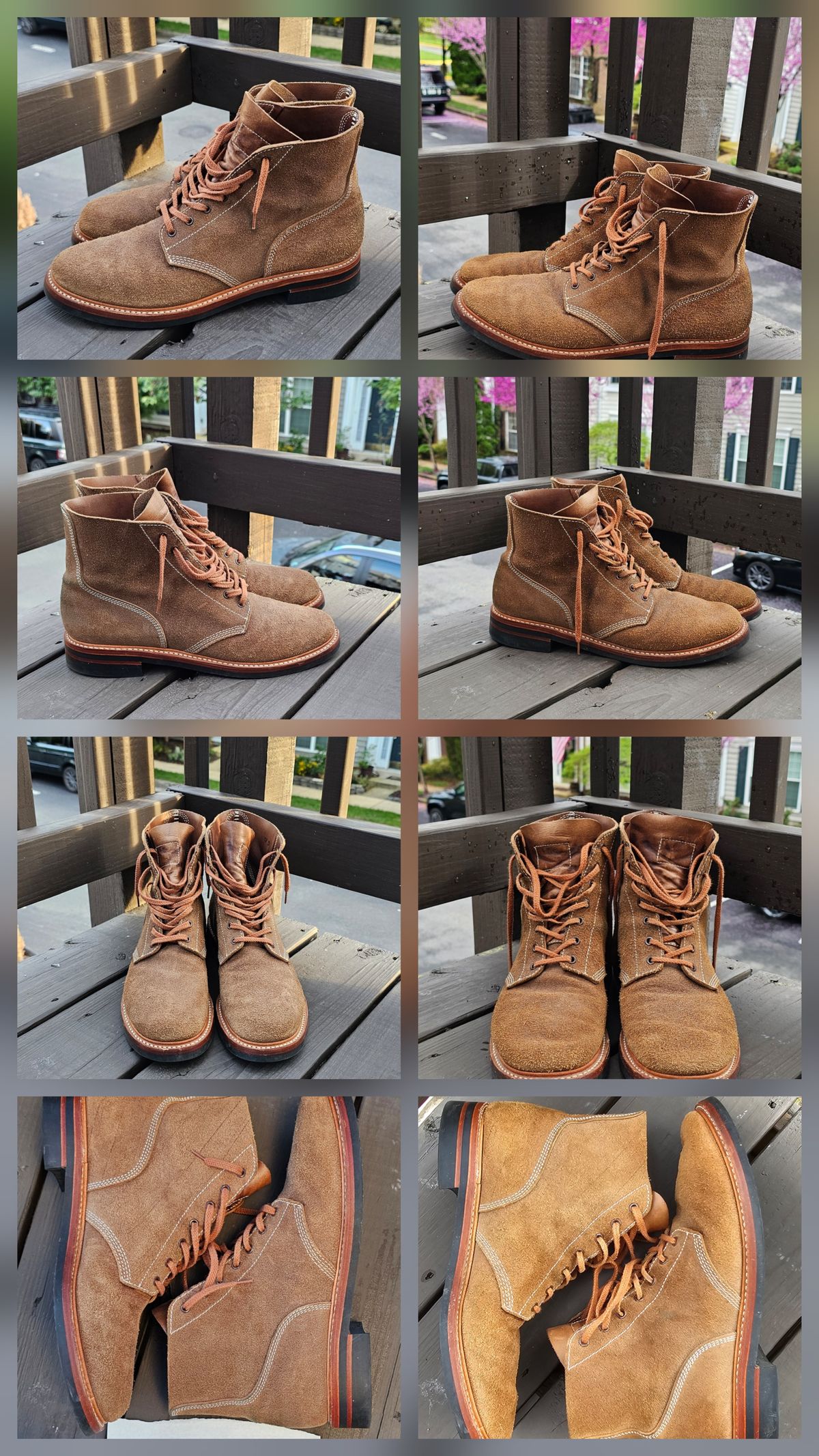 Photo by Spoon on April 8, 2026 of the John Lofgren M-43 Service Shoes in Horween Natural Chromexcel Roughout.