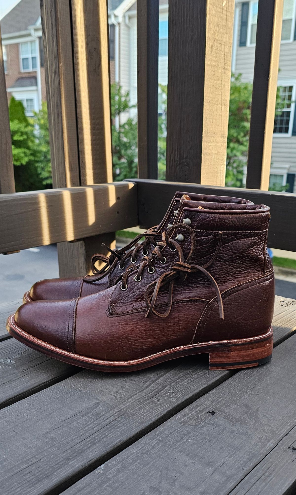 Photo by Spoon on October 3, 2025 of the Ariat Highland in Whiskey Bison.
