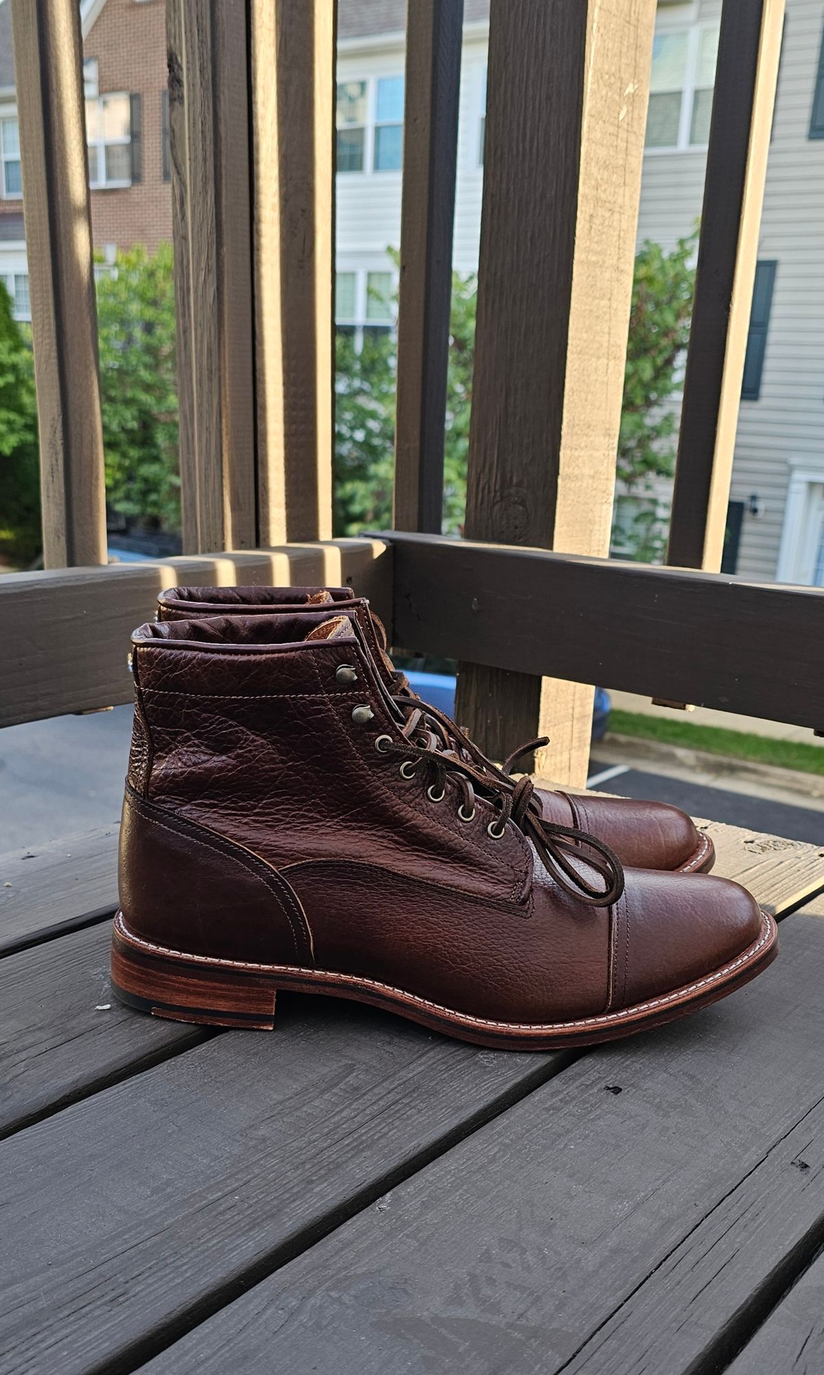 Photo by Spoon on October 3, 2025 of the Ariat Highland in Whiskey Bison.