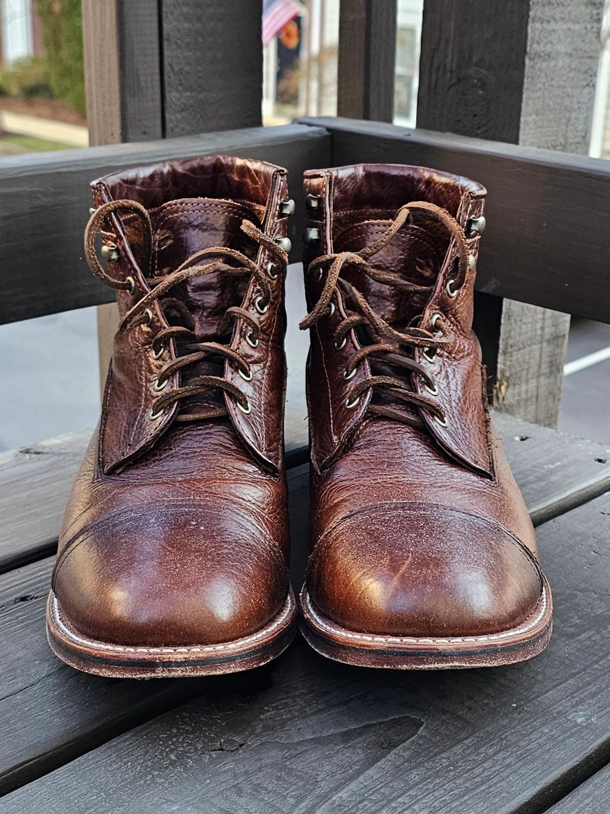 Photo by Spoon on December 3, 2025 of the Ariat Highland in Whiskey Bison.