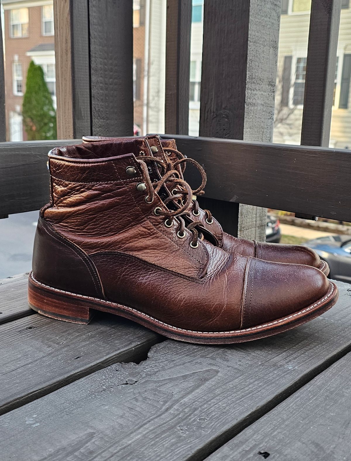 Photo by Spoon on December 3, 2025 of the Ariat Highland in Whiskey Bison.