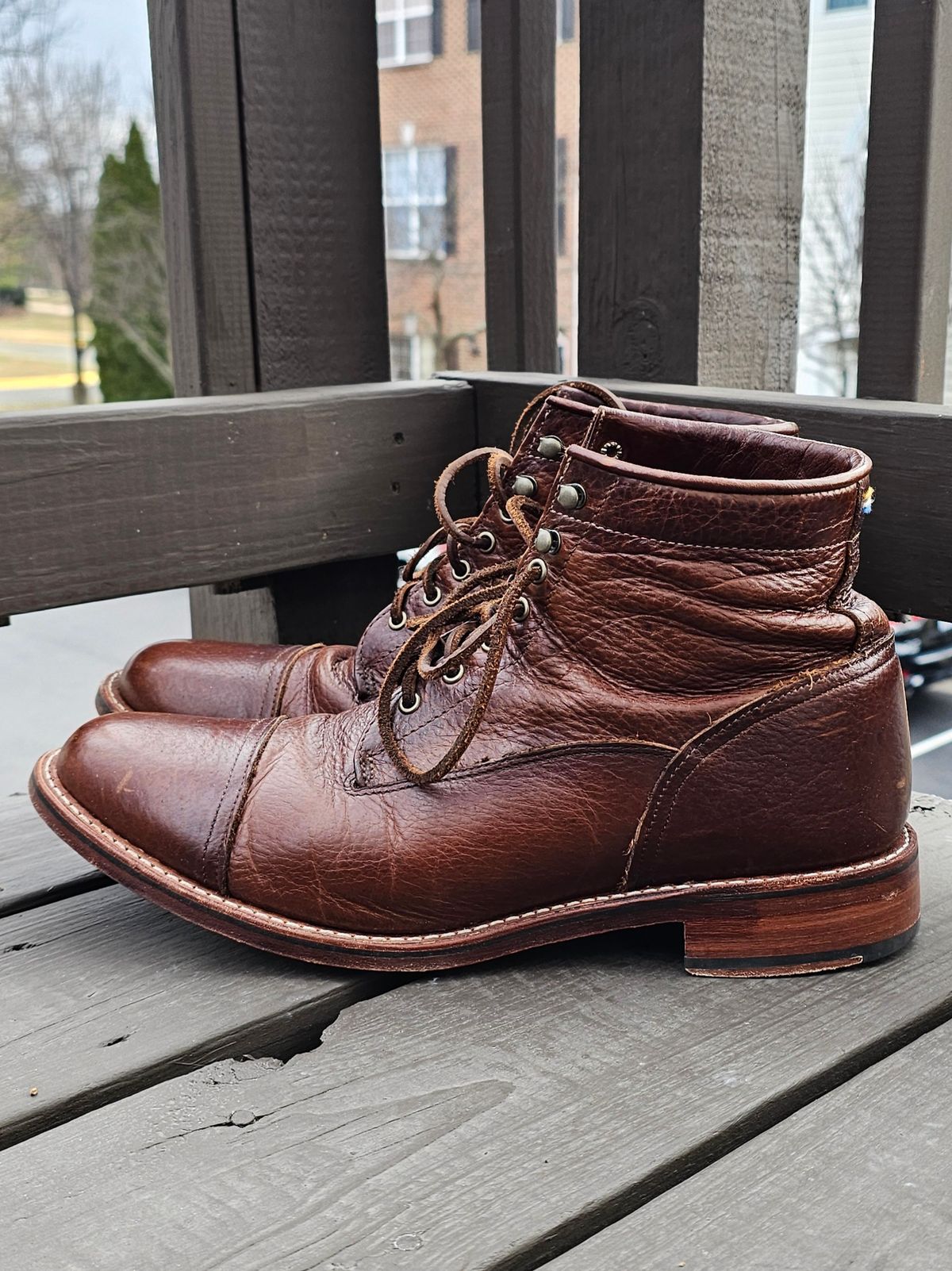 Photo by Spoon on January 5, 2026 of the Ariat Highland in Whiskey Bison.