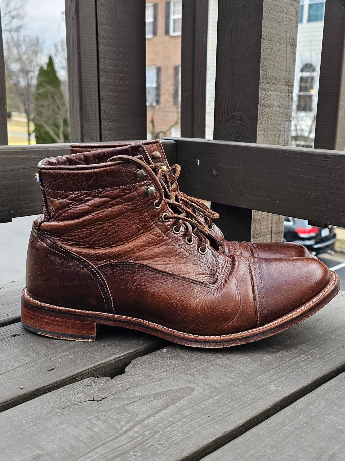 Photo by Spoon on January 5, 2026 of the Ariat Highland in Whiskey Bison.