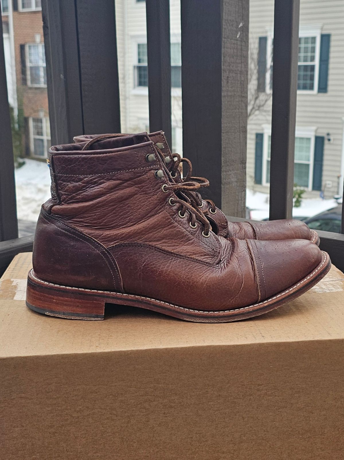 Photo by Spoon on February 3, 2026 of the Ariat Highland in Whiskey Bison.