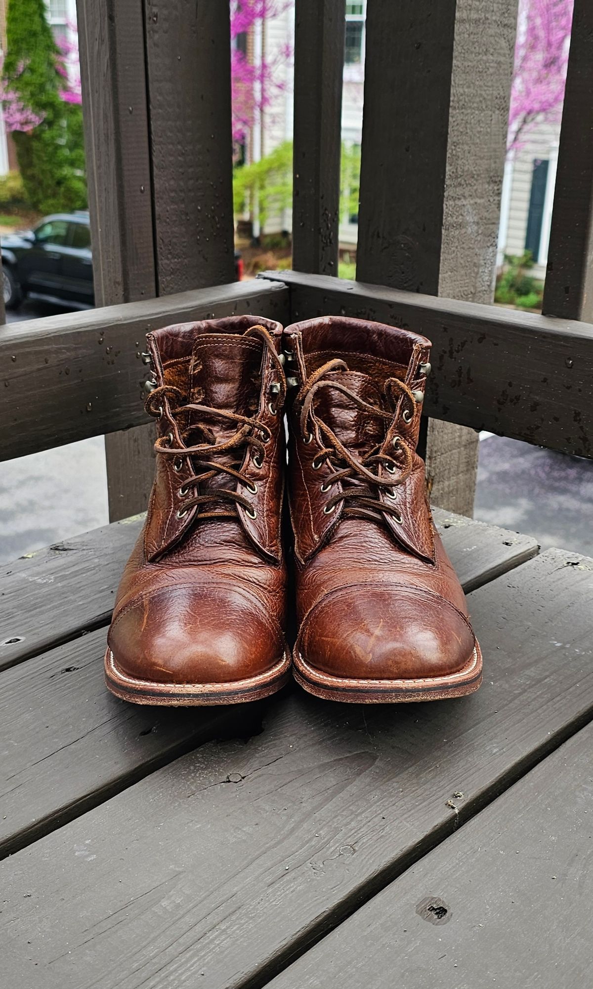 Photo by Spoon on April 5, 2026 of the Ariat Highland in Whiskey Bison.