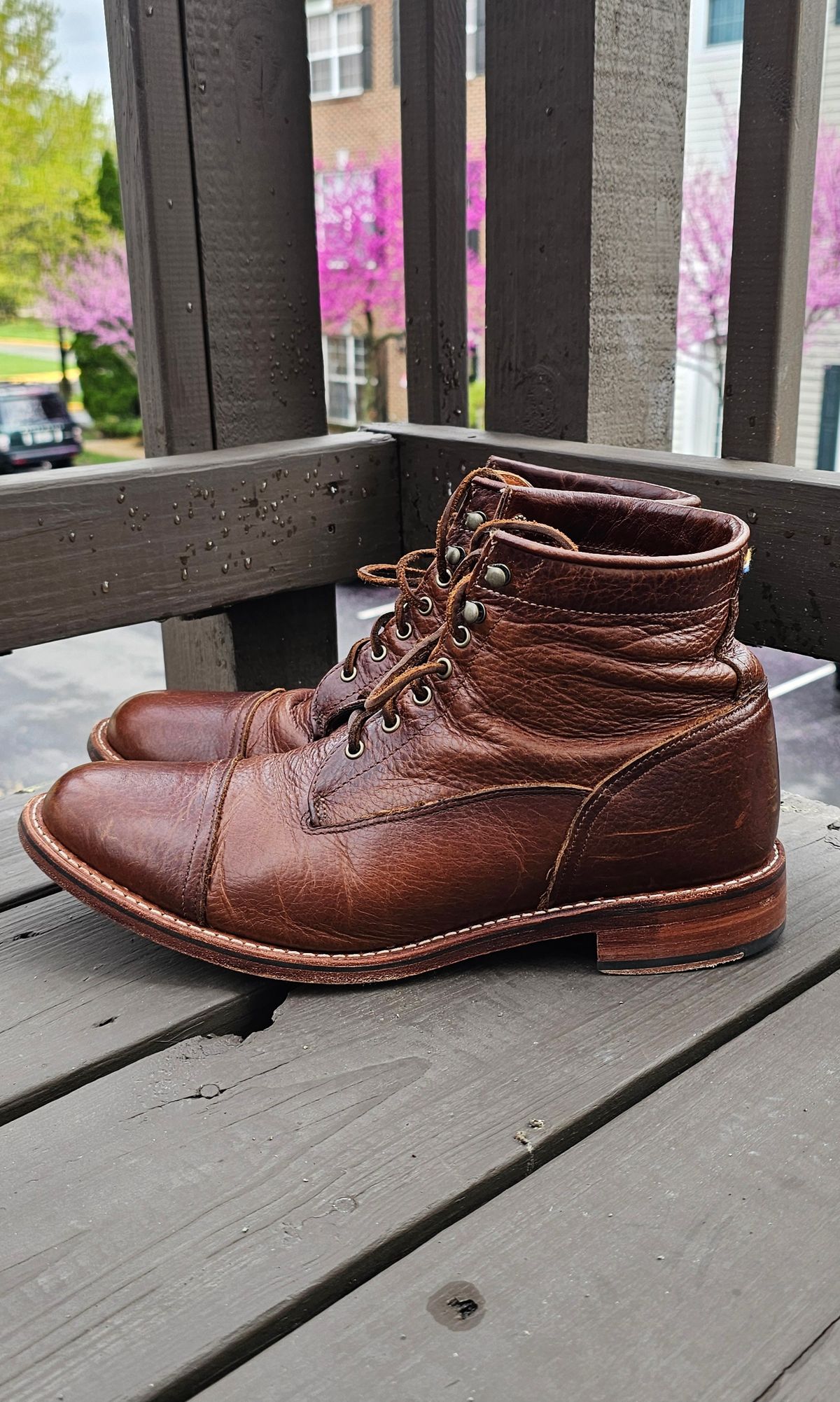 Photo by Spoon on April 5, 2026 of the Ariat Highland in Whiskey Bison.