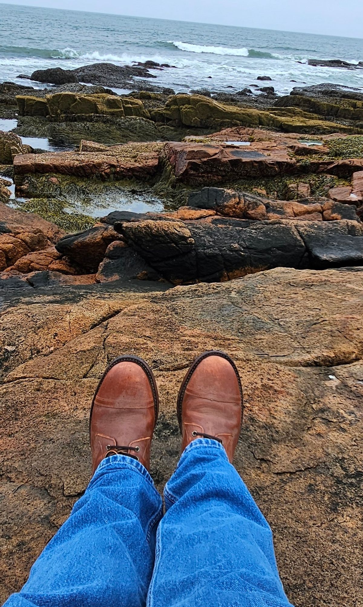 Photo by Spoon on November 4, 2024 of the Oak Street Bootmakers Trench Boot in Tempesti Walnut Overdye Camello Asportabile.
