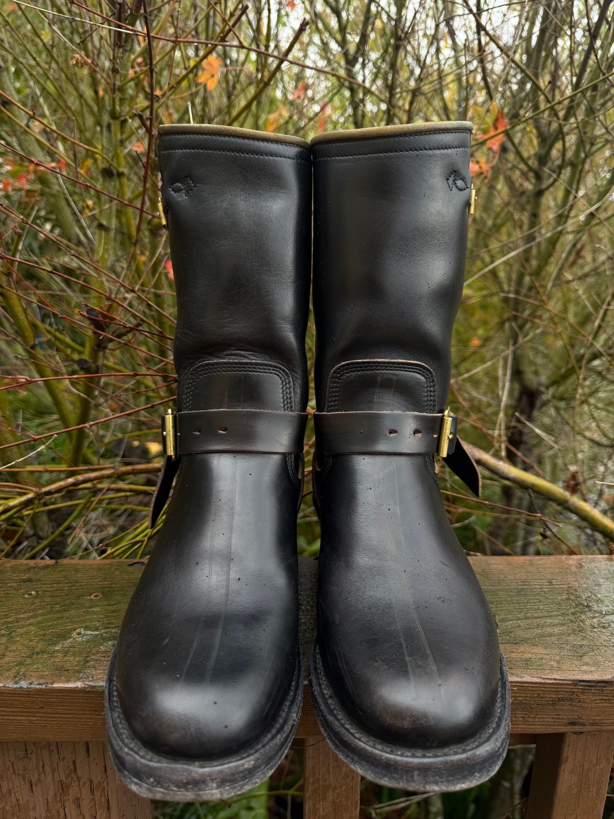 Photo by technicka on January 5, 2026 of the Role Club Engineer Boots in Hand Finished Chromexcel Horsehide.