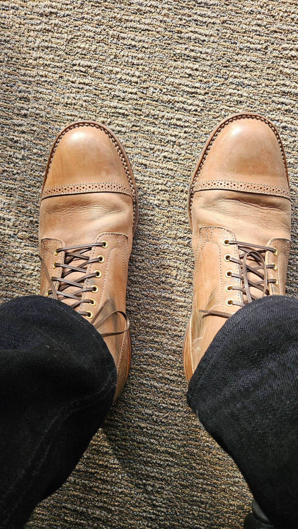 Photo by spicytakito on May 15, 2026 of the Viberg Service Boot BCT in Maryam Fango Vitello Calf.