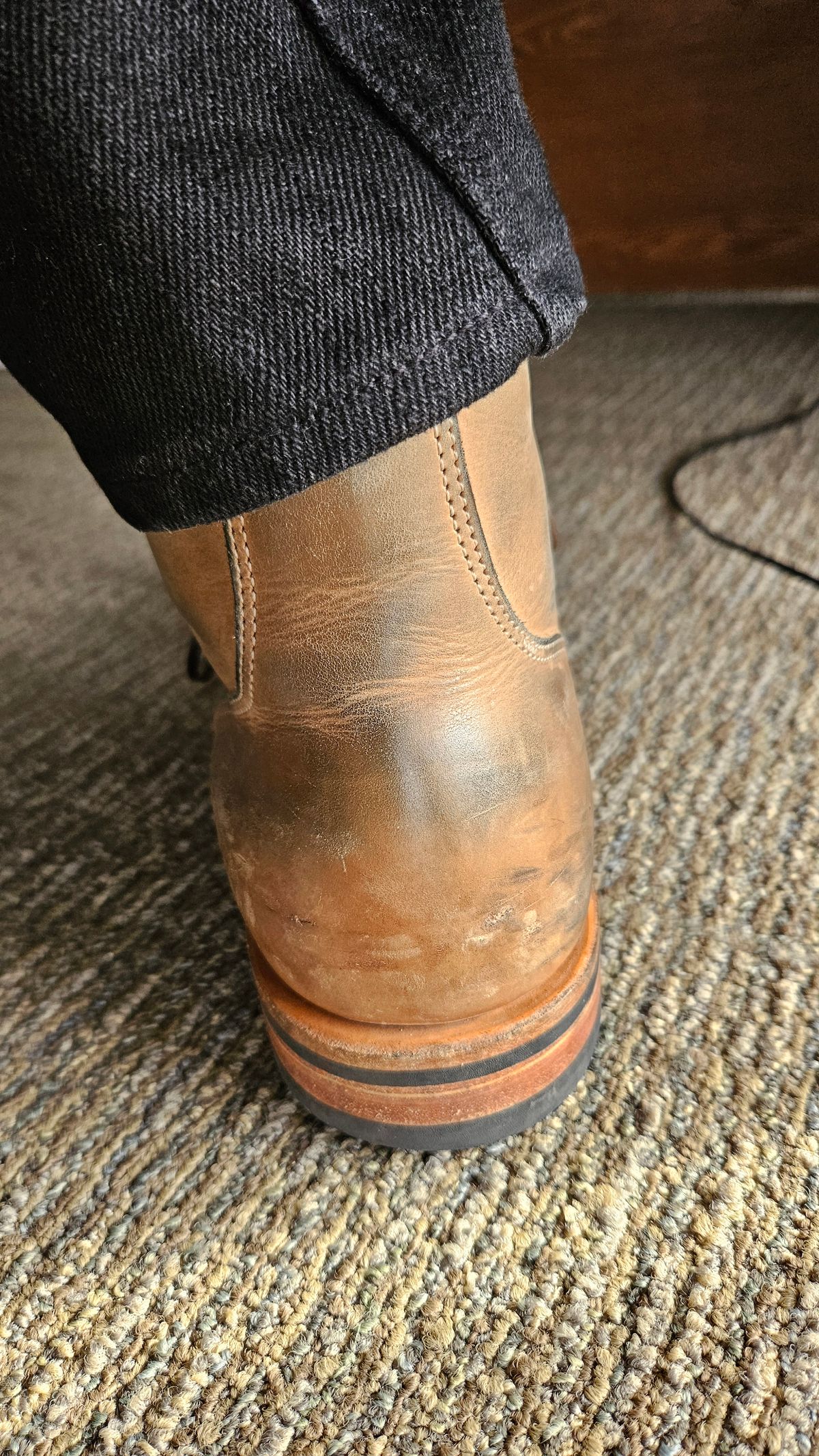 Photo by spicytakito on May 15, 2026 of the Viberg Service Boot BCT in Maryam Fango Vitello Calf.